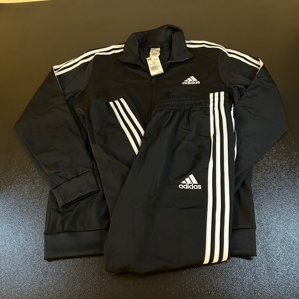adidas Black Zip Up Sweater